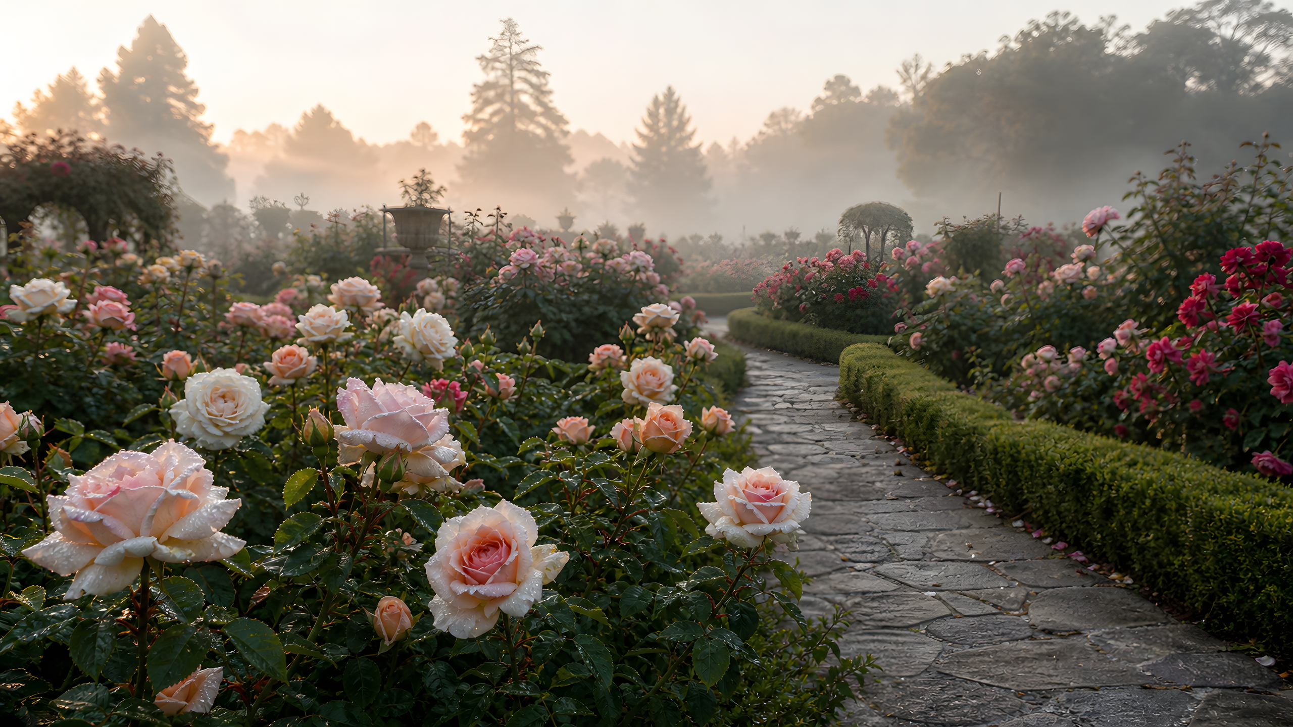 Flower Garden Light original 4K flowers wallpaper