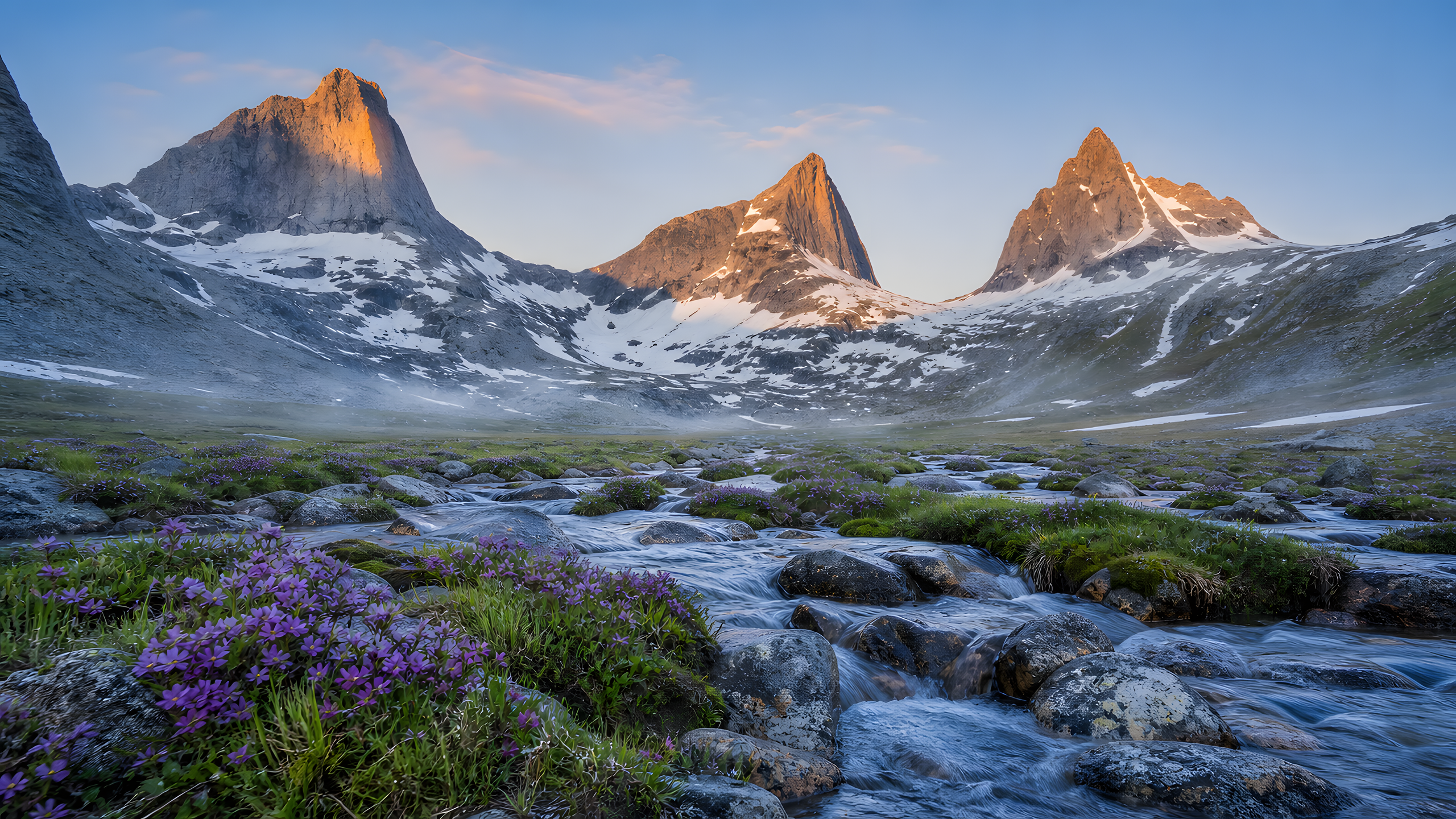Mountain Scenery Through Four Seasons original 4K mountains wallpaper