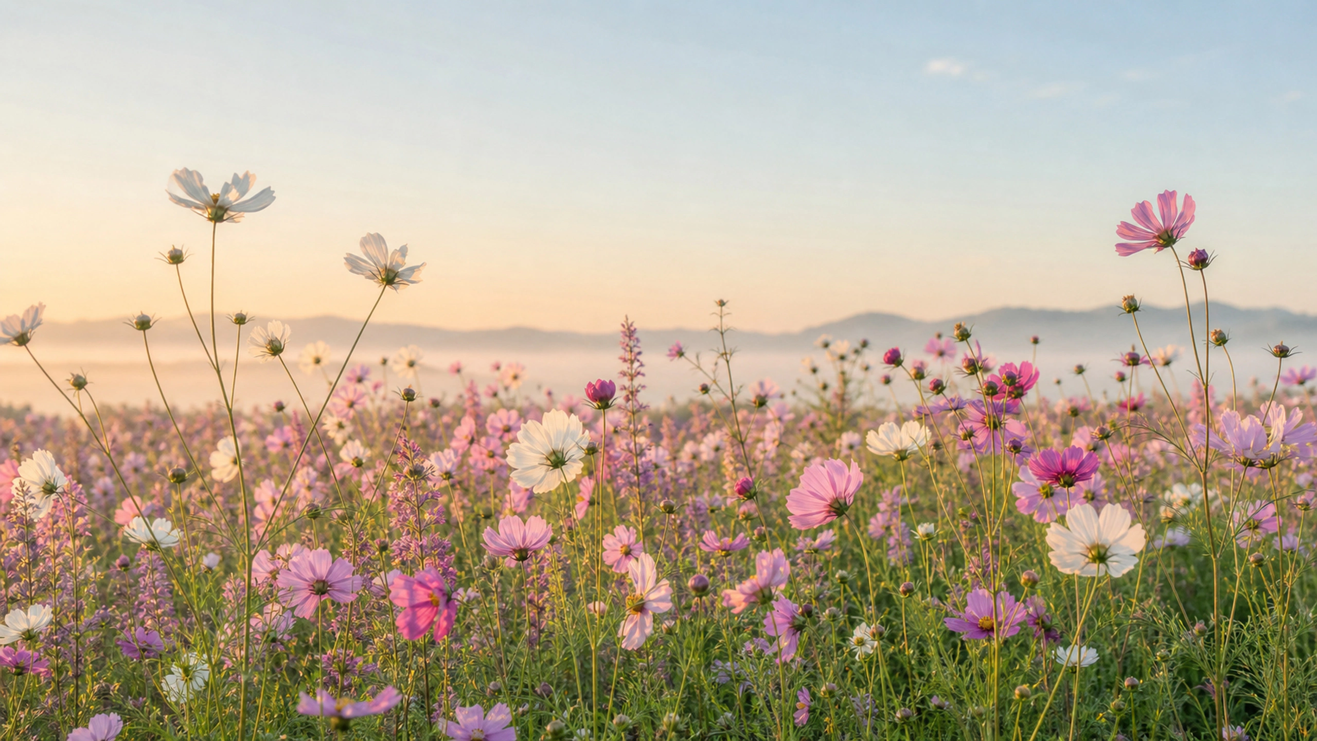 Wildflower Haze original 4K flowers wallpaper