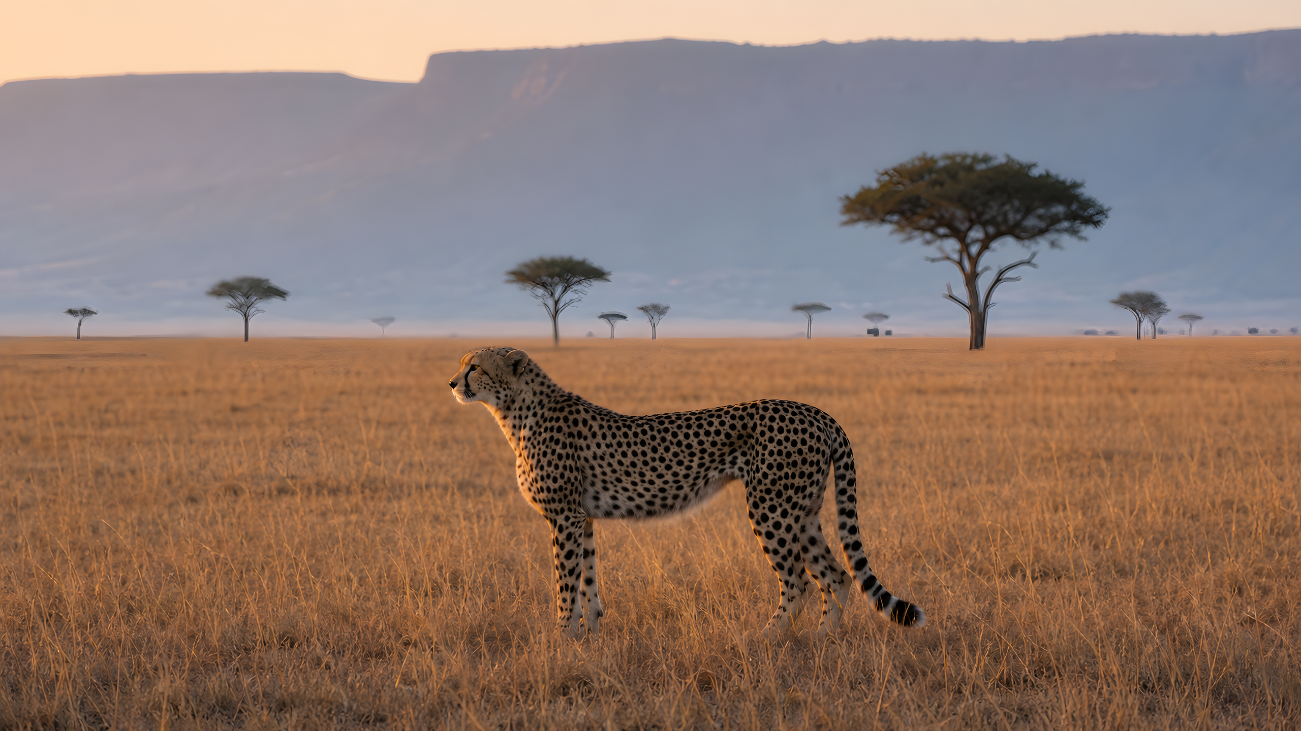 Cheetahs Across Open Plains original 4K animals wallpaper